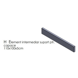 Forma element interior suport capace ANS F2H 2100X300X80 MM